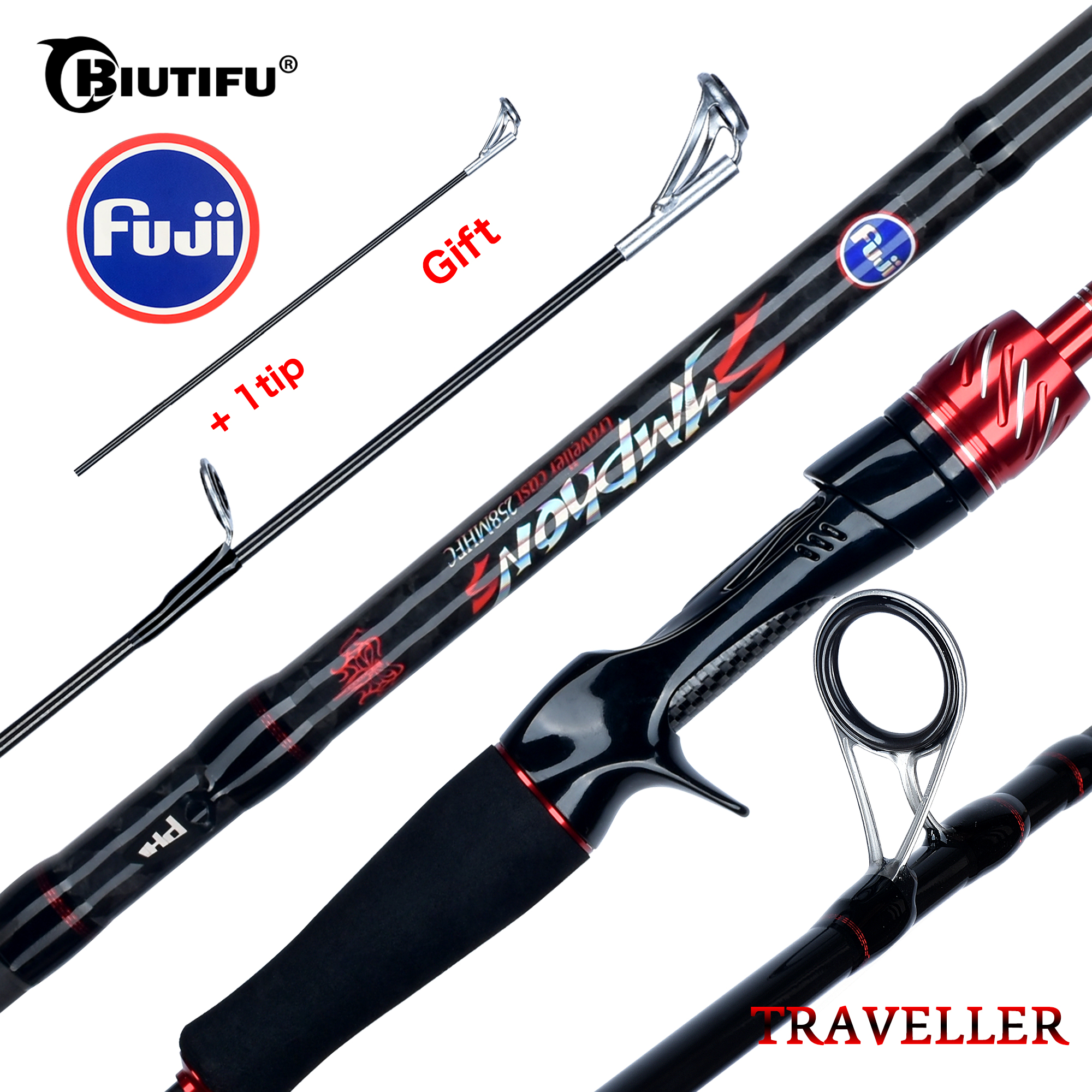 BIUTIFU Spinning Casting Fuji  - огляд і ціна Fishing Rod Surf