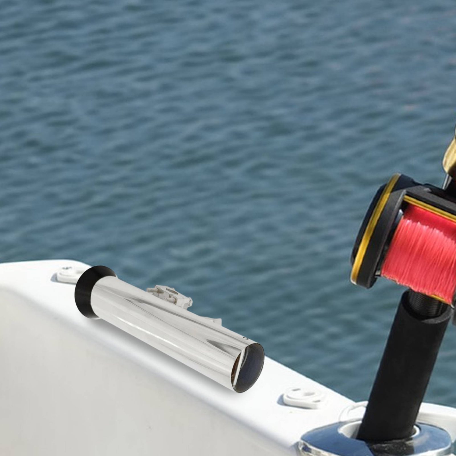 Adjustable Rail Mount Rod Hold - огляд і ціна Fishing Rod Boat