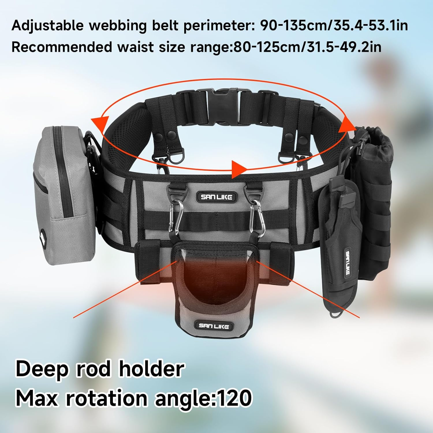 SANLIKE Fishing Belt Rod Holde - огляд і ціна Fishing Rod Fly