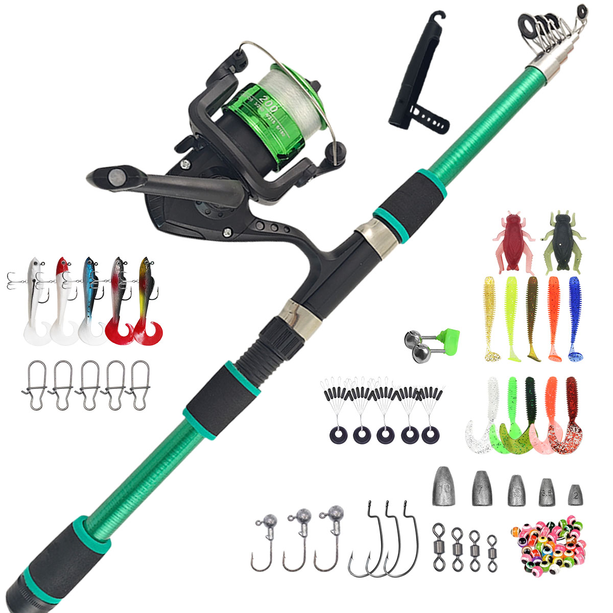 Portable Telescopic Fishing Ro - огляд і ціна Fishing Rod Combo