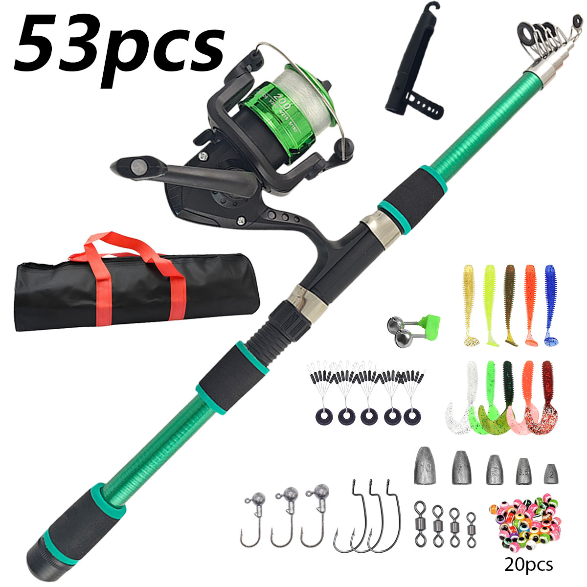 Portable Telescopic Fishing Ro - огляд і ціна Fishing Rod Combo