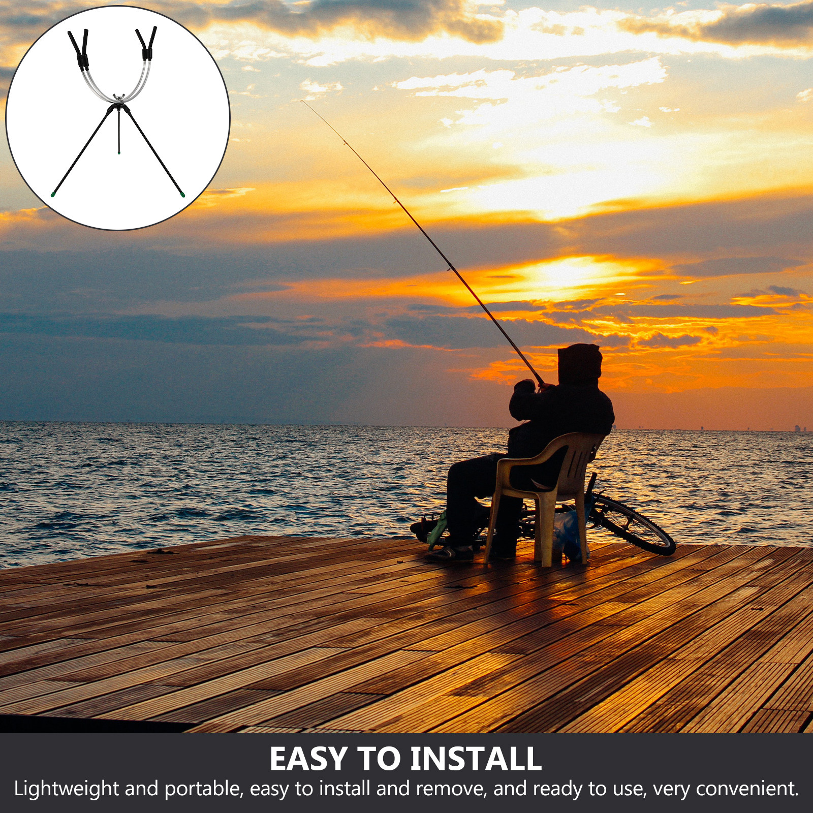 1Pcs Metal Fishing Rod Rack Ad - огляд і ціна Fishing Rod Ice