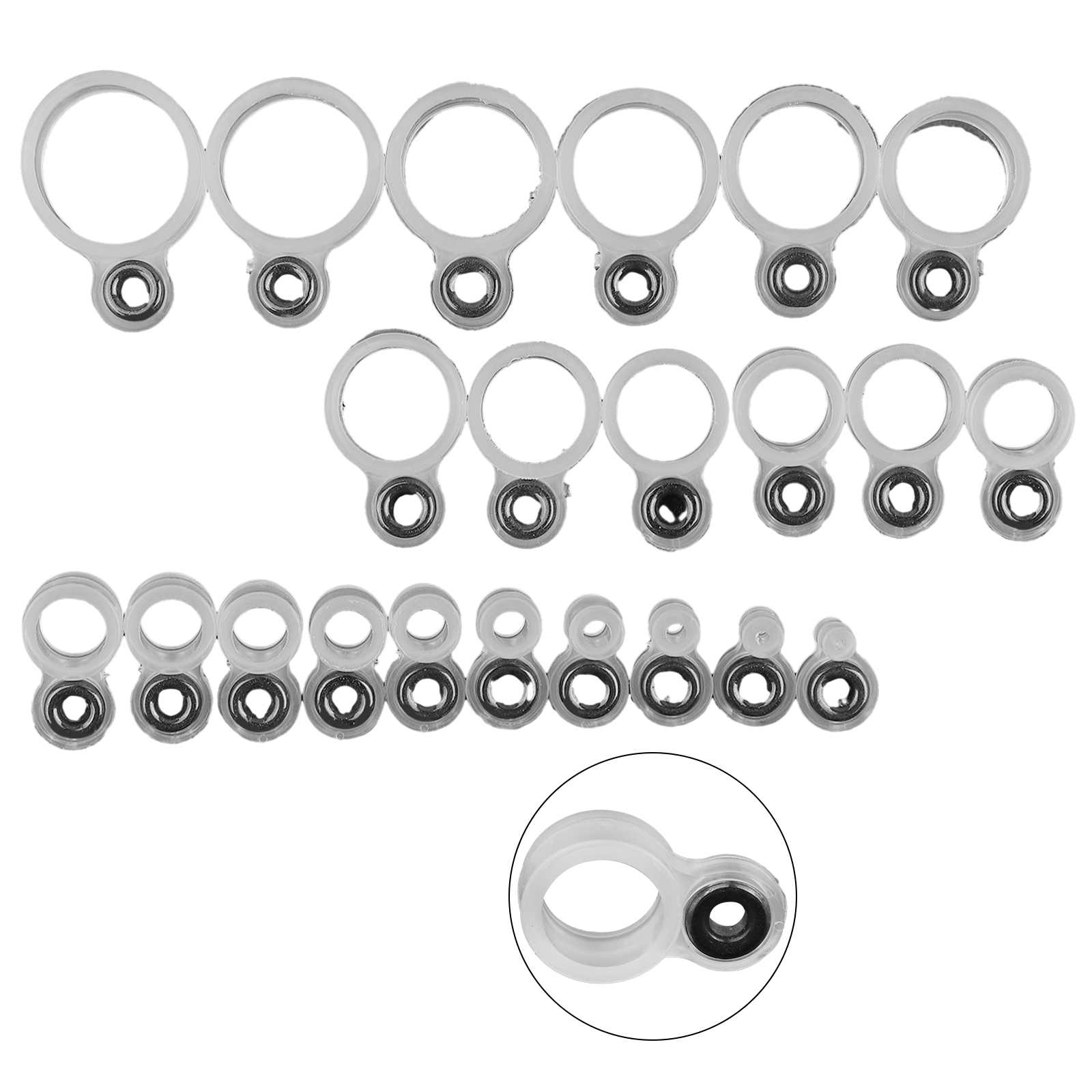 14/22Pcs Fishing Rod Eyelet Re - огляд і ціна Fishing Rod Guide Replacement