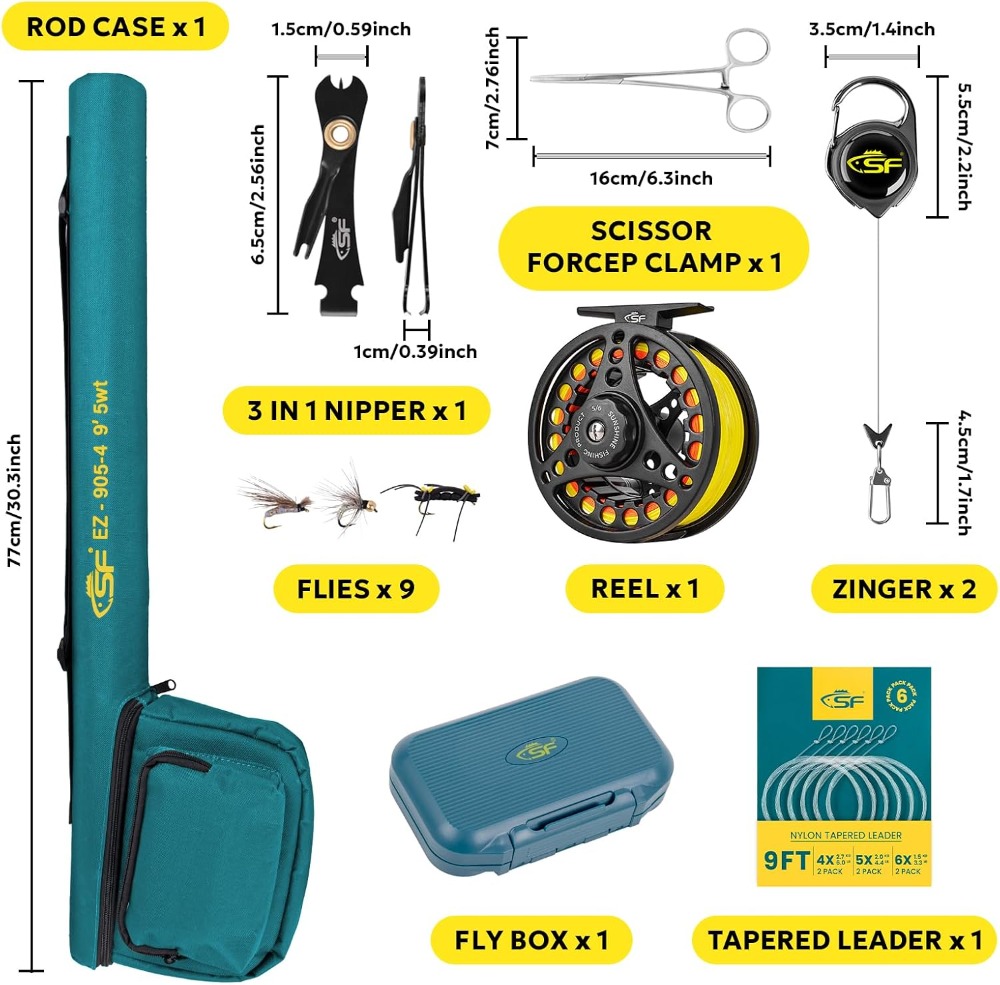 Fly Fishing Rod Combo Starter  - огляд і ціна Fishing Rod Fly