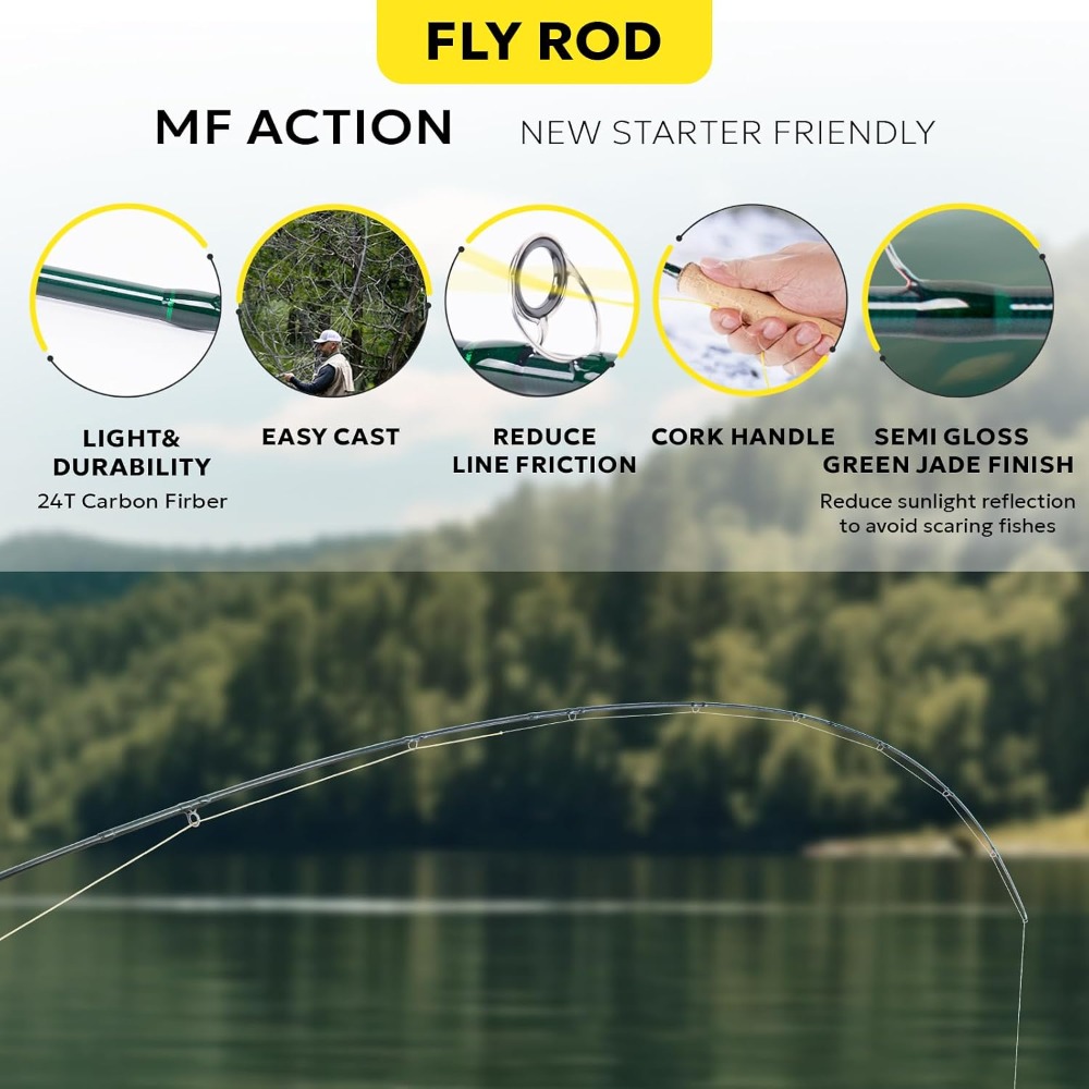 Fly Fishing Rod Combo Starter  - огляд і ціна Fishing Rod Fly