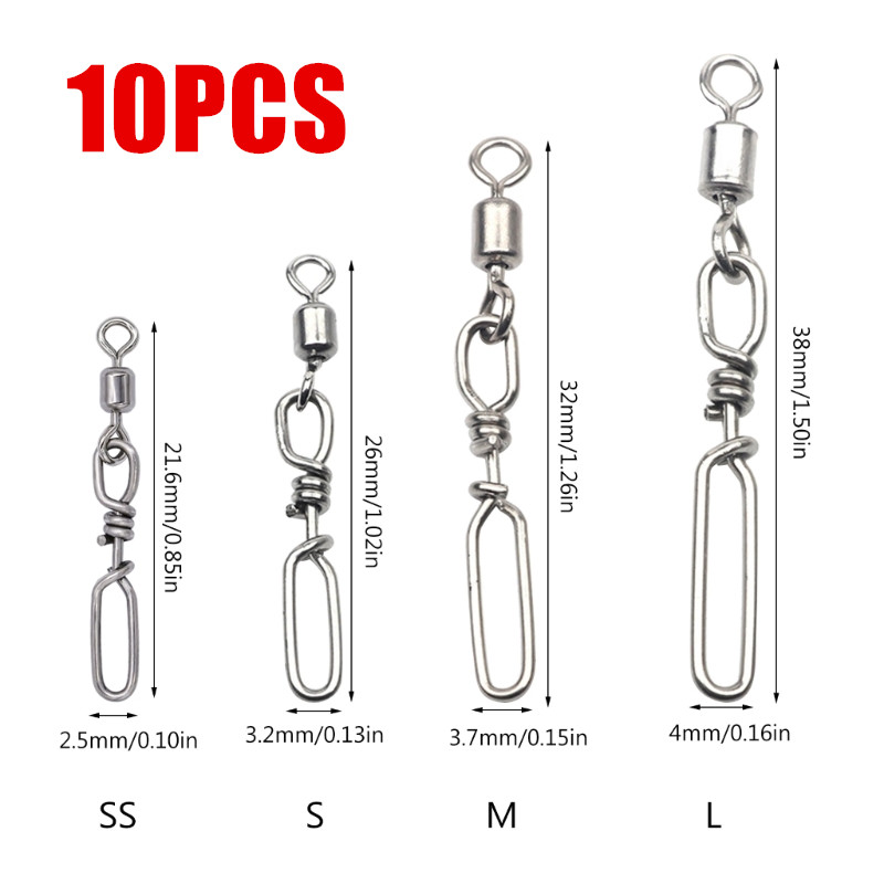 10Pcs Stainless Steel Quick Sn - огляд і ціна Fishing Rod Repair Kit