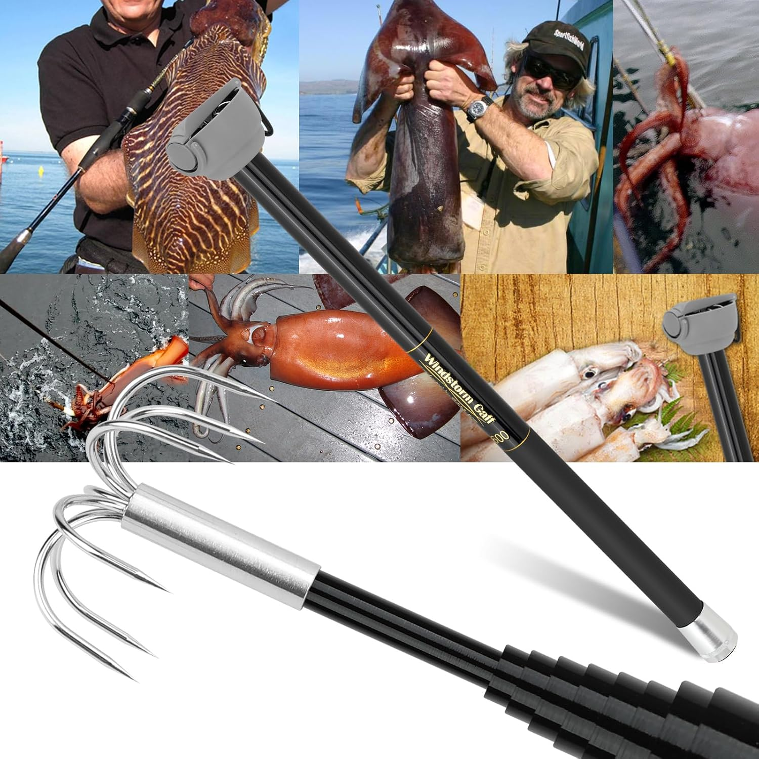 SANLIKE Fishing-Squid Gaff 3M/ - огляд і ціна Fishing Rod Carbon Fiber