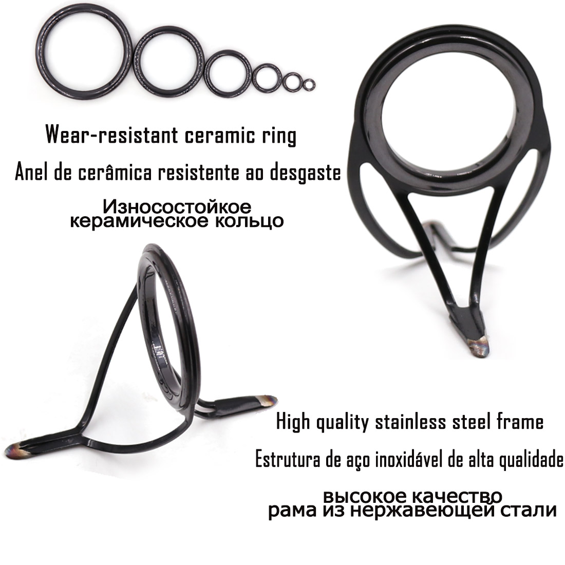 9KM OB Curved Rod Guide Kit 10 - огляд і ціна Fishing Rod Guide Replacement