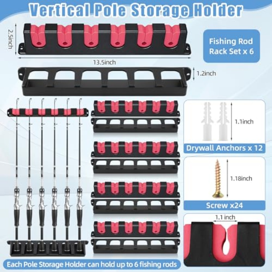 6set Fishing Rod Holders for 1 - огляд і ціна Fishing Rod Rack