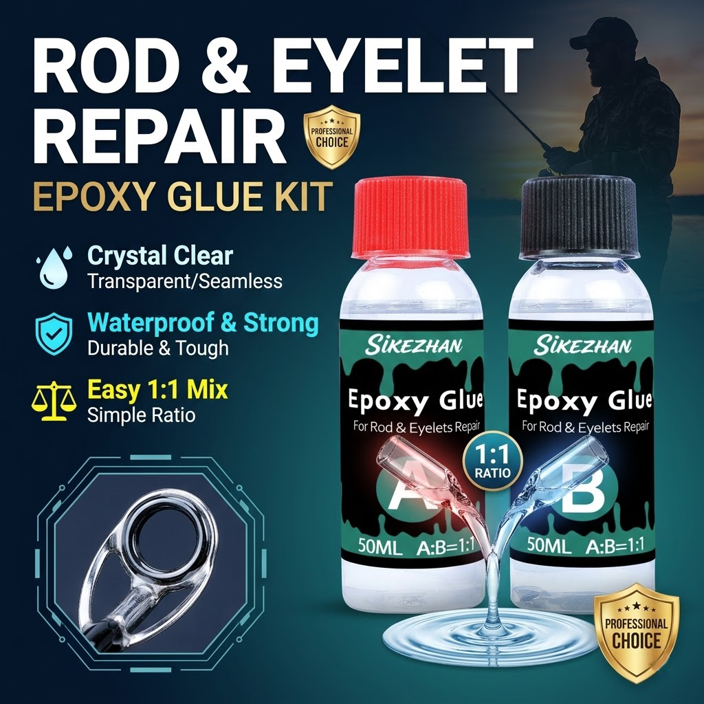 Clear 2-Part Fishing Rod Epoxy - огляд і ціна Fishing Rod Guide Replacement