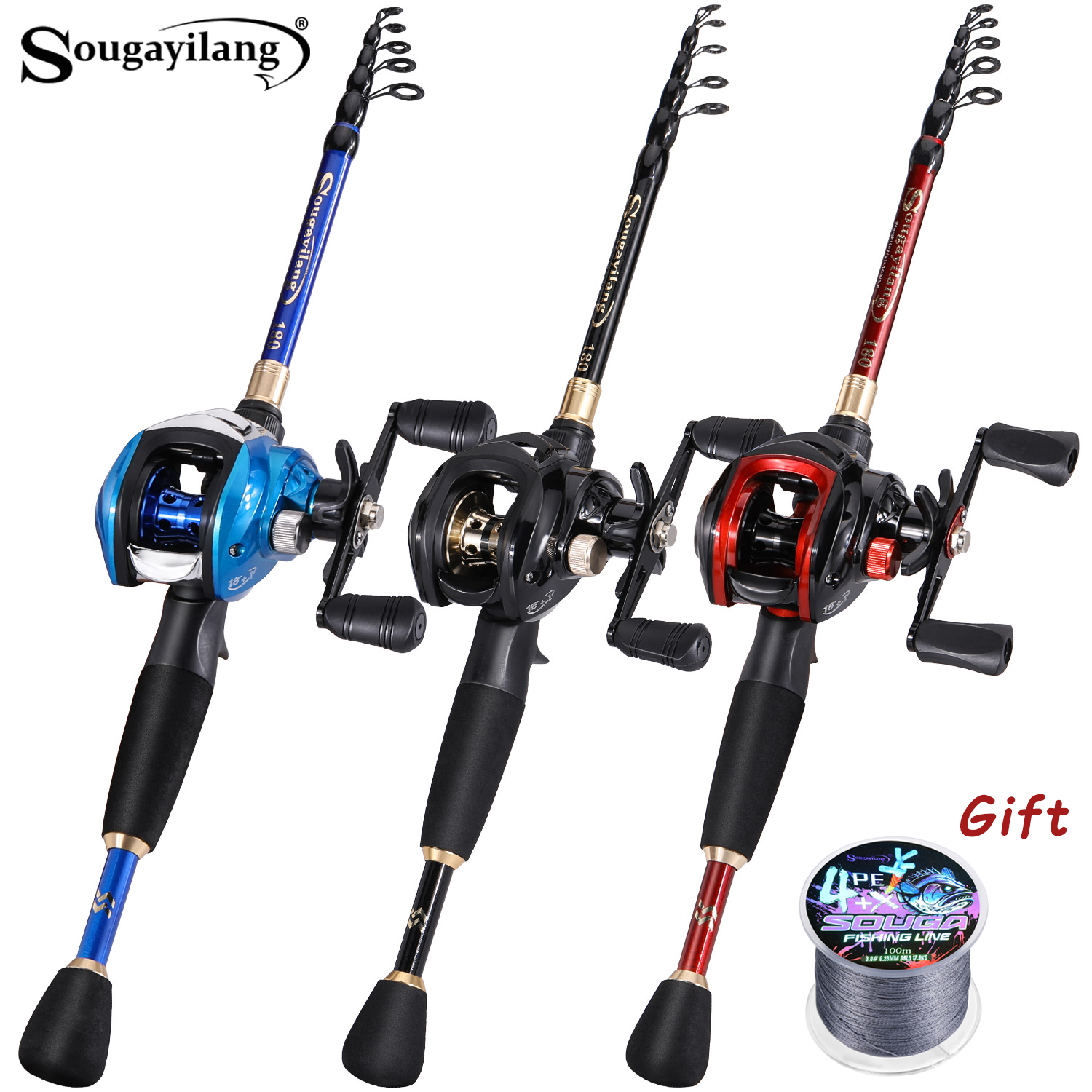 Sougayilang Fishing Set with C - огляд і ціна Fishing Rod Carbon Fiber