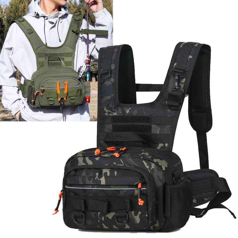 Men Chest Bag Tactical Fishing - огляд і ціна Fishing Rod Holder