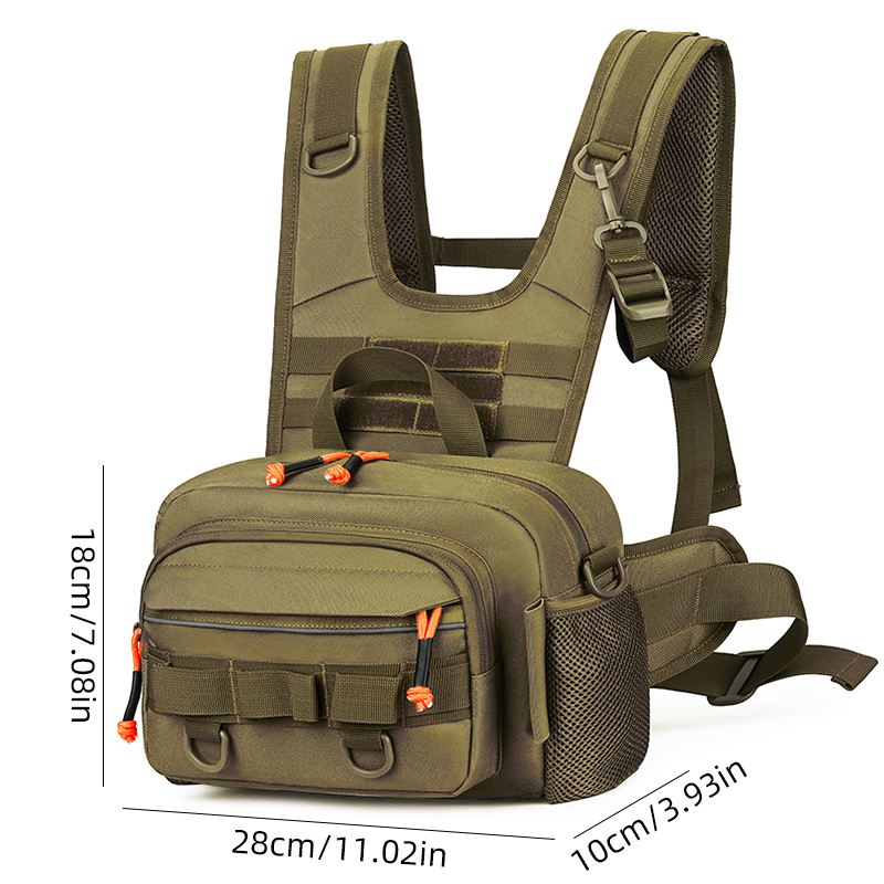 Men Chest Bag Tactical Fishing - огляд і ціна Fishing Rod Holder