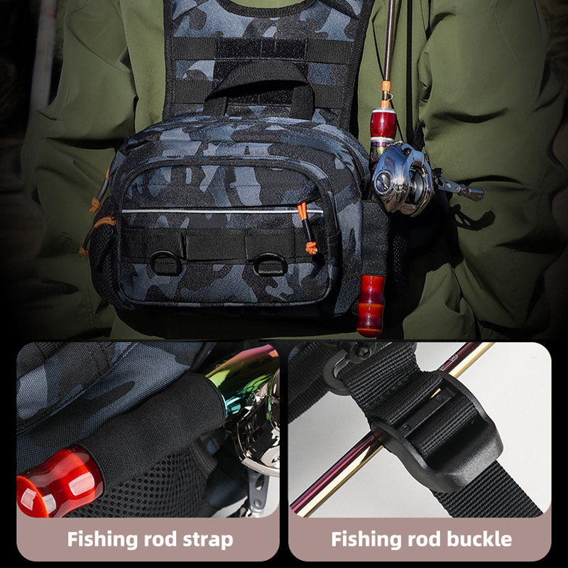 Men Chest Bag Tactical Fishing - огляд і ціна Fishing Rod Holder
