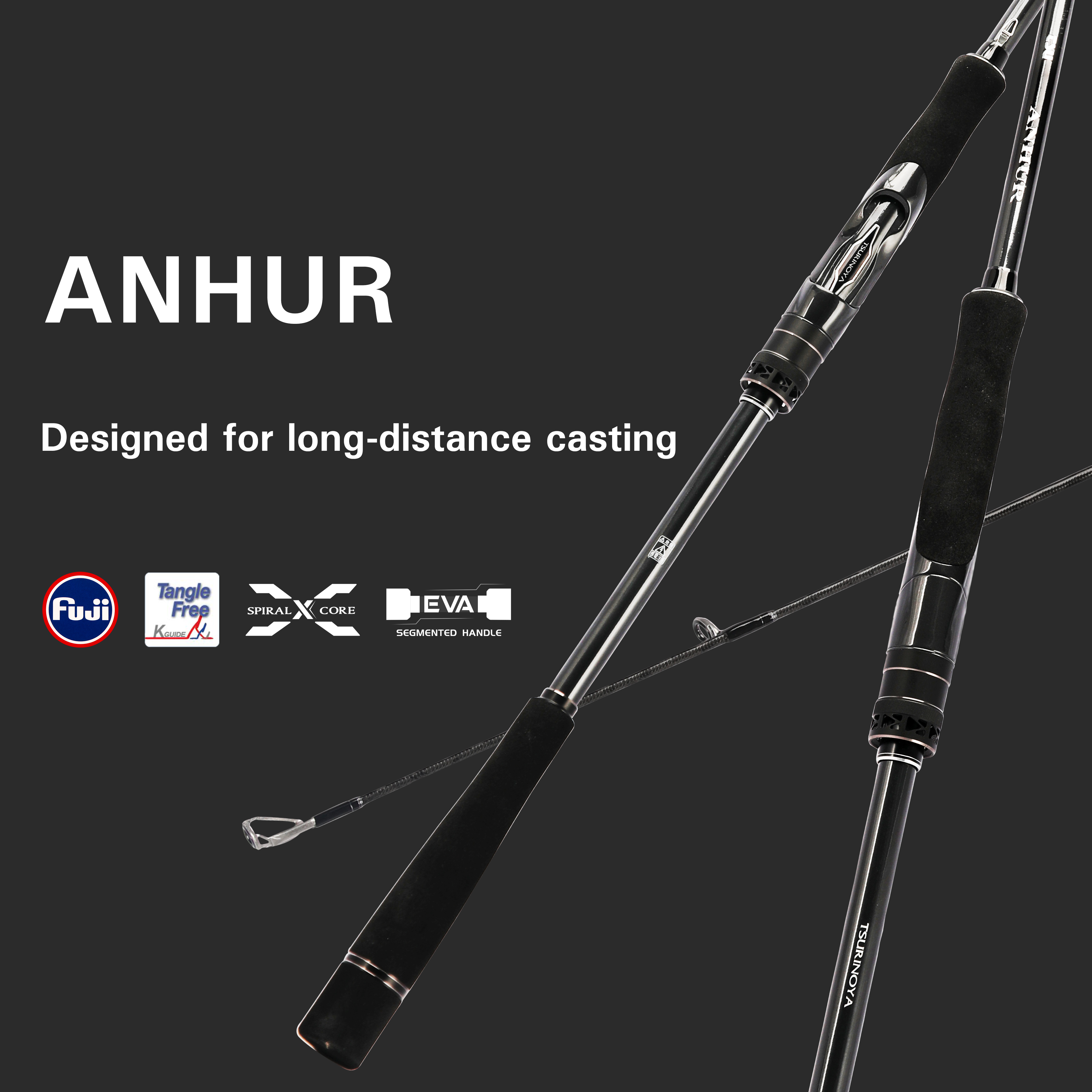 TSURINOYA ANHUR 2.4m 2.59m 2.7 - огляд і ціна Fishing Rod Surf